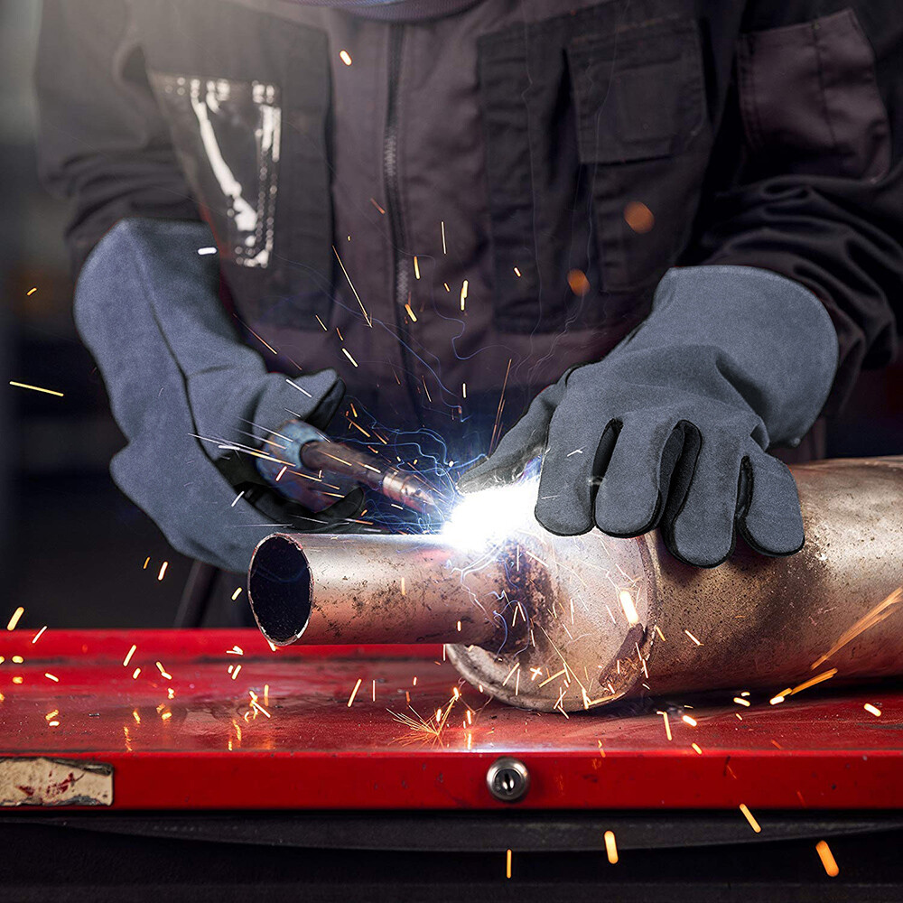 HITBOX Welding Gloves MIG TIG Welding Gloves Heat Fire Resistant BBQ