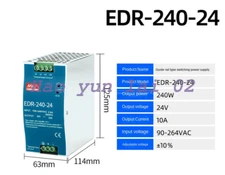 1pcs NEW EDR-240-24V/10A Industrial Rail Switching Power Supply Transformer