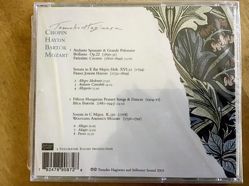 4 Tomoko Hagiwara CD's:Chopin Liszt Mozart Bartok Haydn - New/Sealed - Picture 8 of 8