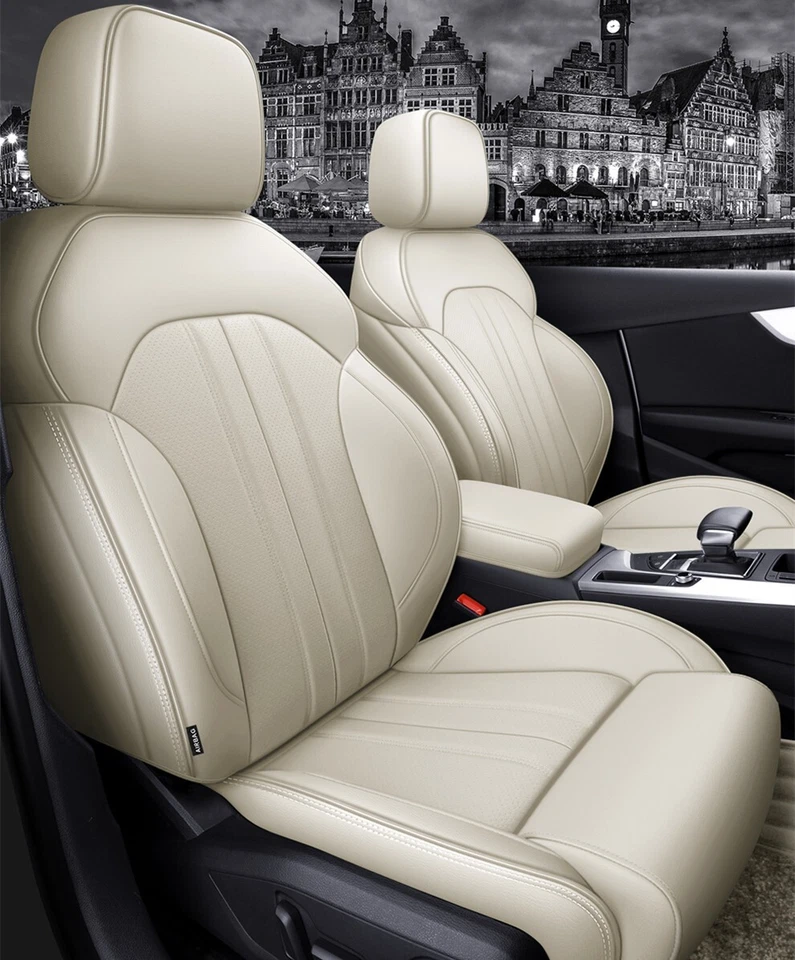 FOR 2016-2024 AUDI A1 MOTOPTES CUSTOM CAR LEATHER COVER 5-SEAT FULL SET DURABLE - Image 4 of 4