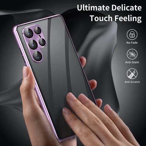 Funda magnética de 360° de protección completa lente de vidrio para Samsung S24 Ultra S23 S22S21 Plus - Imagen 8 de 21