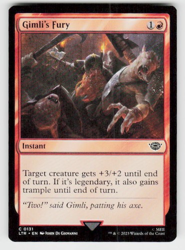gimli card mtg Magic The Gathering - The Lord of the Rings