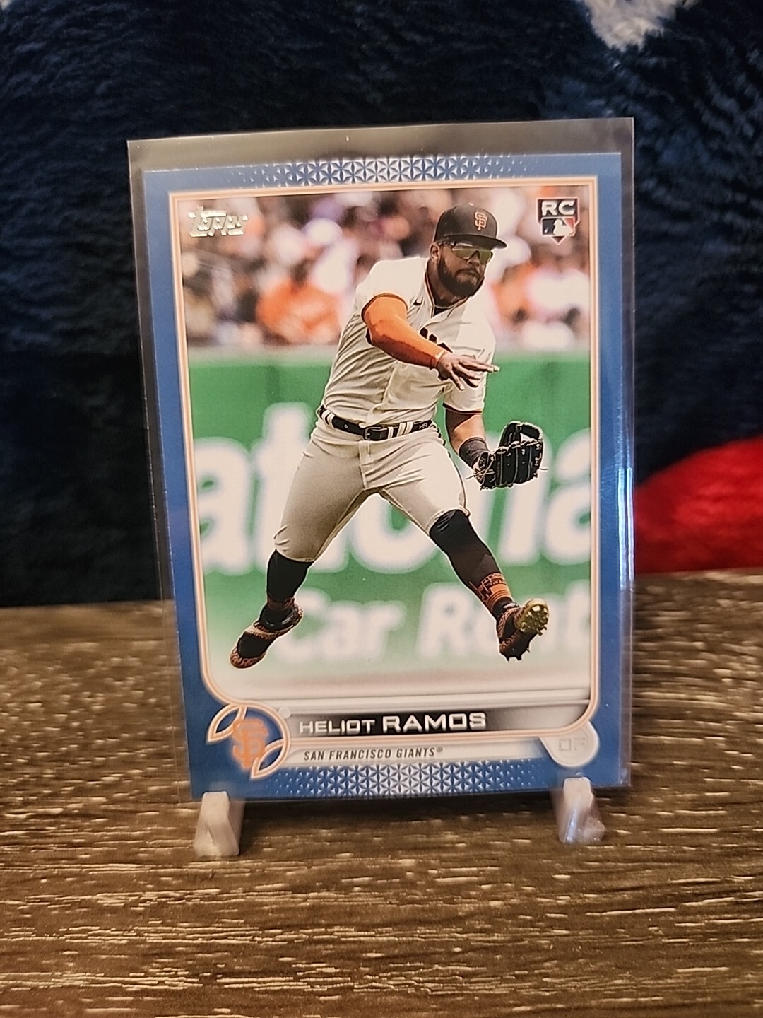 2022 Topps Update Heliot Ramos Rookie Royal Blue Parallel #US154 Giants