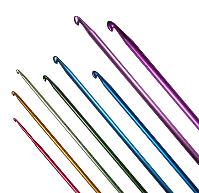 Addi Duett farbig Häkelnadel Set mit Stricknadelspitze 2,0 - 6,00mm - 230-7