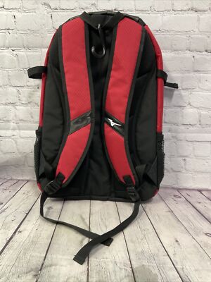 ★NOIAGO★ Division Backpack Red Mizuno Backpack Black Red Durable Comfortable New Without