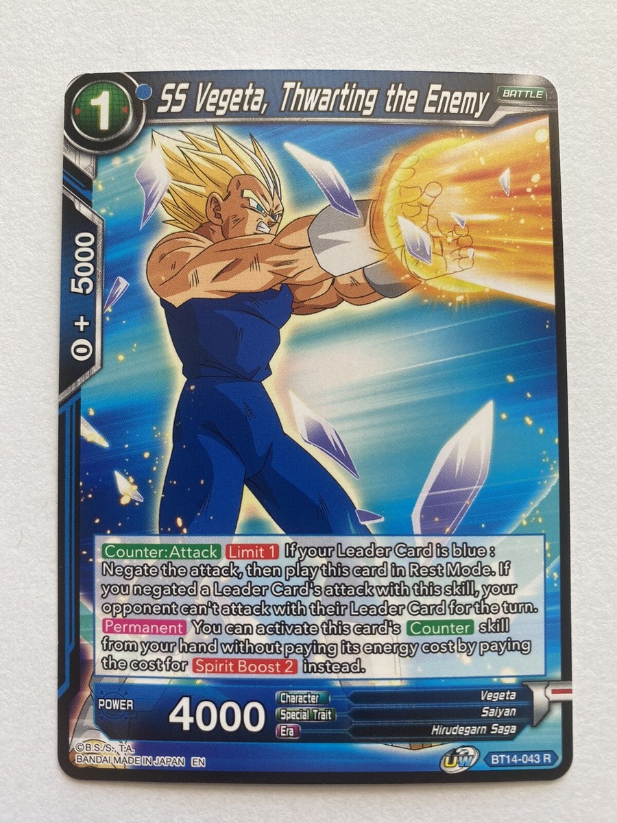 Dragon Ball Super CCG Cross Spirits SS Vegeta, Thwarting the