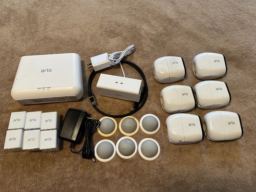Arlo Pro (6) Cameras VMC4030 Security Bundle w/VMB4000, Batteries & Charger - Picture 1 of 9
