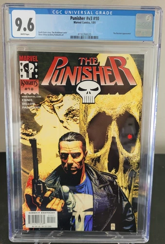 THE PUNISHER Vol 3 #10 CGC 9.6 GRADED MARVEL COMICS GARTH ENNIS! TIM BRADSTREET!