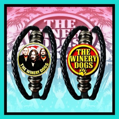 THE WINERY DOGS   HOT STREAK SET  TWO PUNK LEATHER BRACELETS    