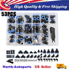 53 Pcs Quick Connect Air Hose Fittings Kit 1/8" 1/4" 3/8" 1/2" Air Line Quick