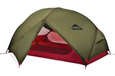 MSR Two Person Tent Hubba Hubba NX 2 Green Including Groundsheet Pad