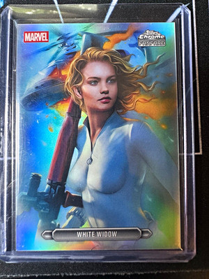 Topps 2026 Topps Chrome Marvel Comics Fanfare White Widow FF-48 Card