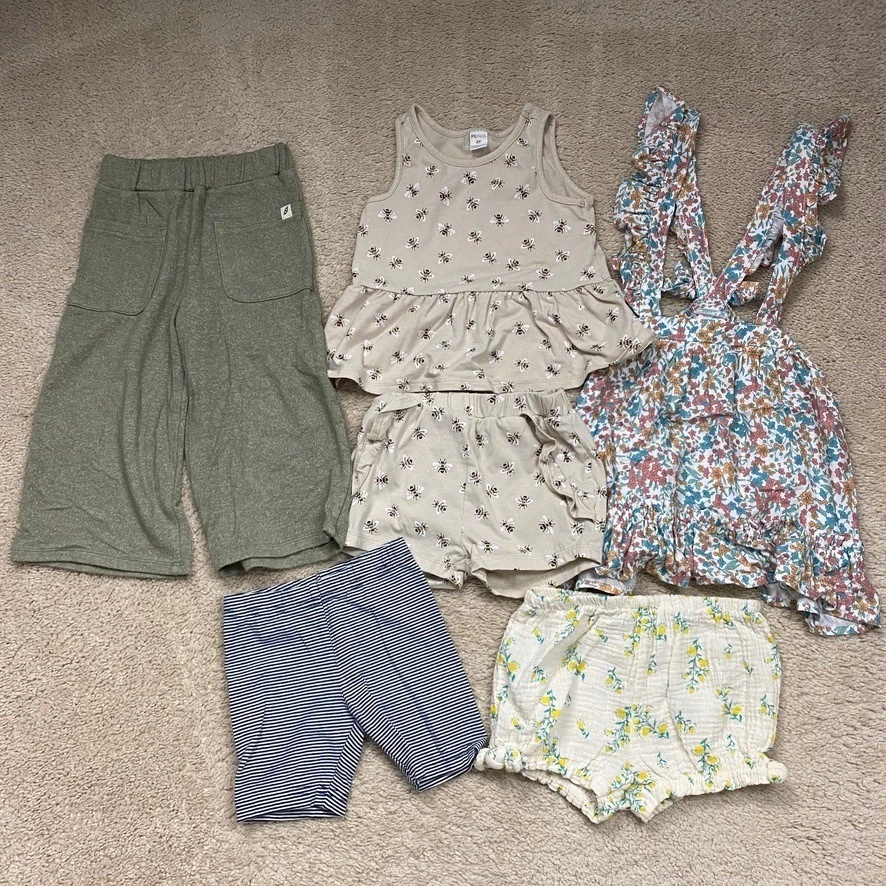 Toddler Girls Clothing Lot 3T Bundle Spring Summer Bee Floral Striped 6pc Set
Opens in a new window 