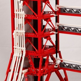 Modubrix Mocs Building Block NASA Saturn-V Launch Umbilical Tower Bricks Toy Set