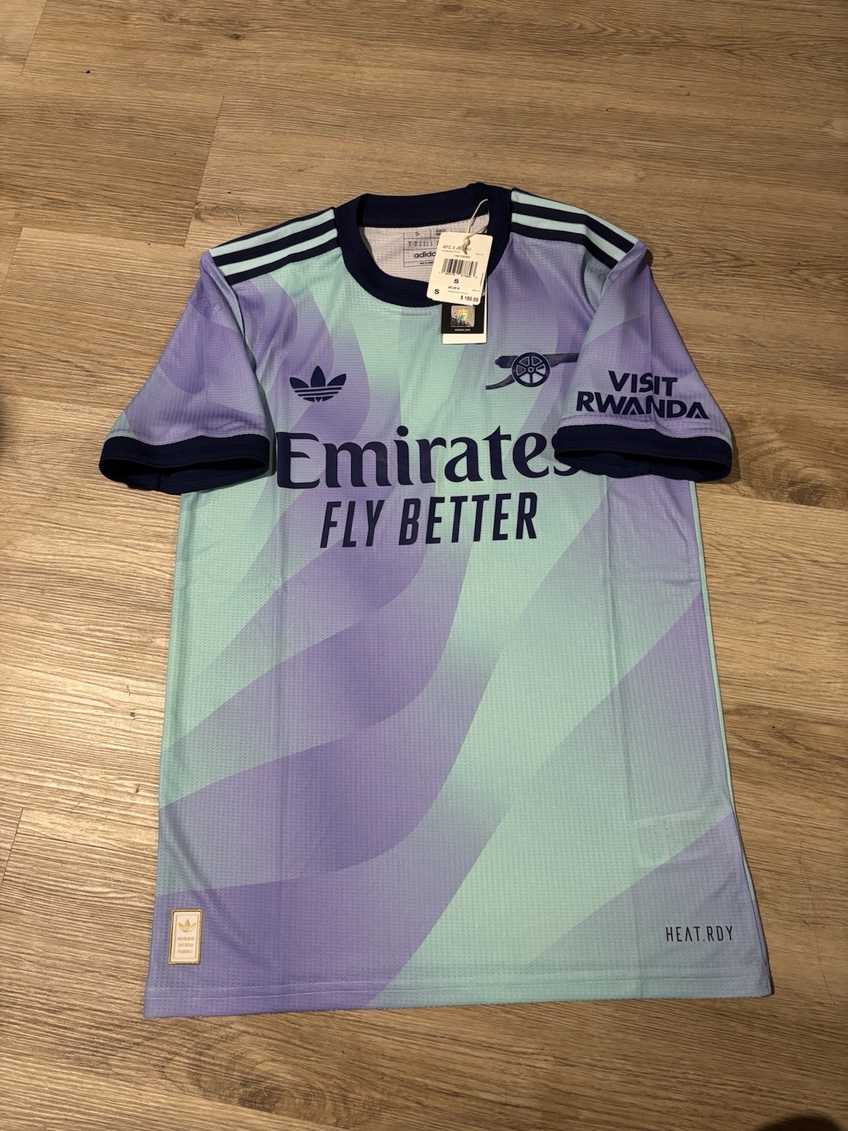 NWT Adidas Arsenal 24/25 Third Authentic Jersey Sz S