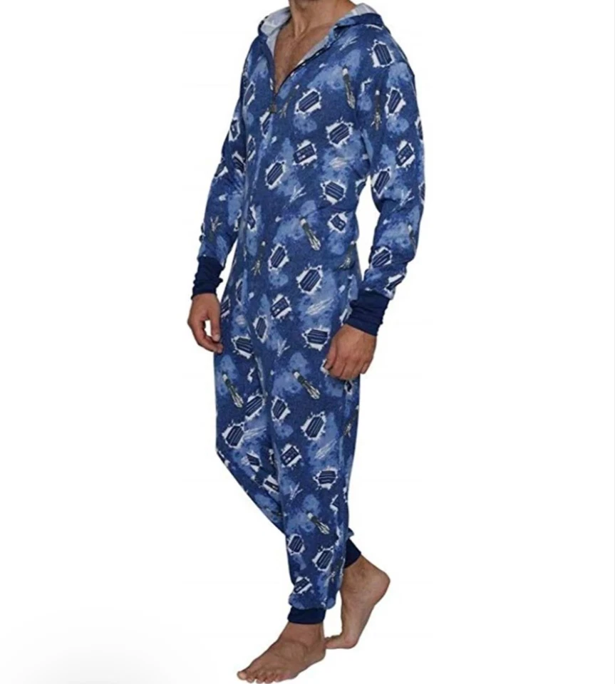 Doctor Who Tardis Galaxy Destornillador Adulto Una Pieza Con Capucha Pijama Juegos con disfraces L Foto 2 de 4