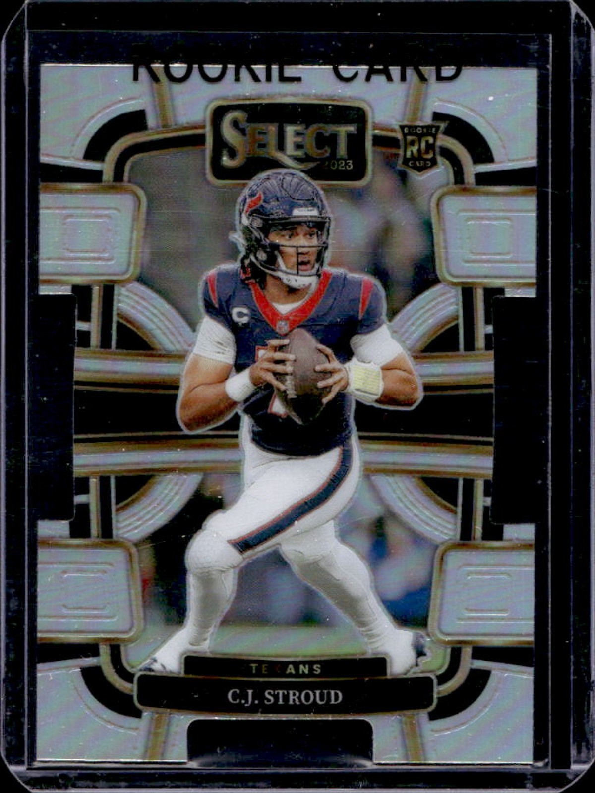 2023 Panini Select C.J. Stroud RC Silver Prizm Die Cut Concourse #41 Texans