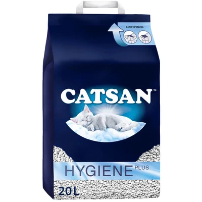 20L Catsan Hygiene Non Clumping Cat Litter 20 Litres Odour Control Kitten Litter - Image 1 of 4