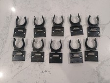 10x Kitchen unit black plastic plinth fixing brackets - kick board cupboard New