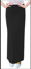 Women's Basic Modest 37" Ankle Length Stretch Knit Straight Skirt