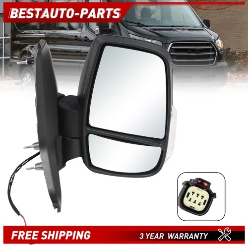 For Ford Transit 150 250 350HD10to24 Passenger Right Side Power Mirror with Lamp