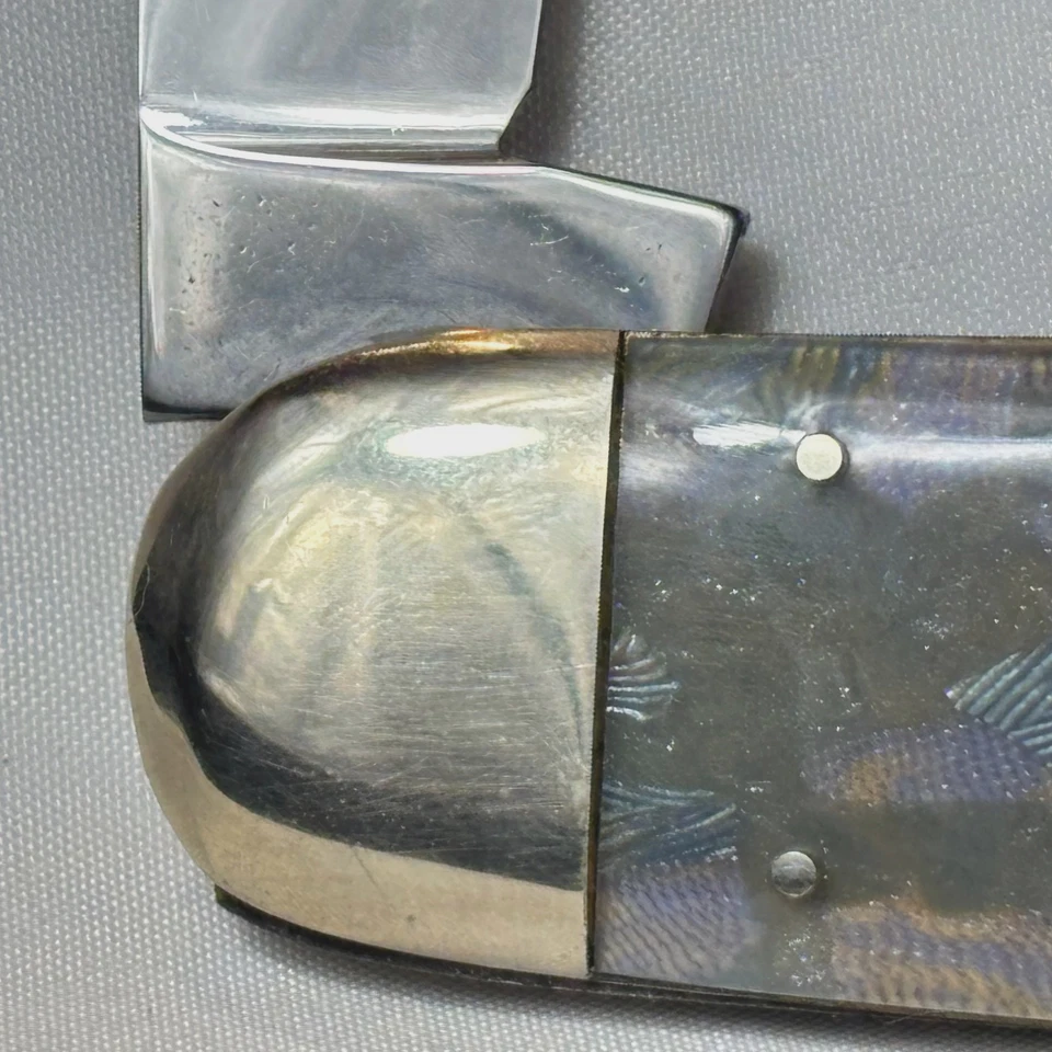 Cuchillo Marca Bulldog Prototipo Pez Sol Puntera de Elefante 2 Hoja Plegable Foto 4 de 4