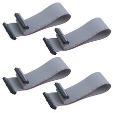 4 Pieces 2.54 mm Pitch 40 Pin F/F IDC Flat Ribbon Cable Connector Dual Row Da...