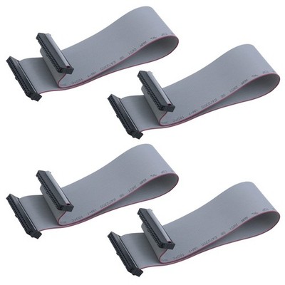 4 Pieces 2.54 mm Pitch 40 Pin F/F IDC Flat Ribbon Cable Connector Dual Row Da...