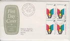 Stamps 1967 Australia 4c Bible Society block of 4 on grey emblem cachet FDC