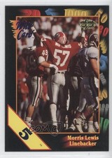 1991 Wild Card Draft 5 Stripe Mo Lewis #39 Rookie RC 2b2. rookie card picture