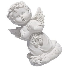  Don Spirituel Sculpture De Chérubin En Prière Décoration Résine Artisanat