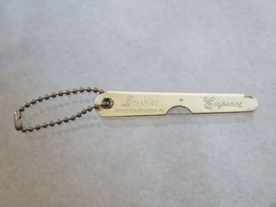 Schenley Elegance Whiskey Distillers File Keychain Liquor Advertising FREE SHIP