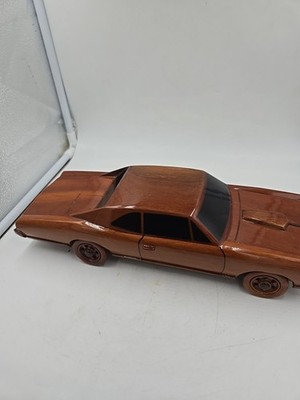 Wooden   handcrafted 1966 pontiac gto 13''
