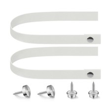 2 Pcs RV Door Straps with 4 Pcs Button Snap 18 Inch Camper RV Sliding Door St...