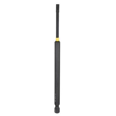 SL4 Slotted Impact Screwdriver Bits 1/4'' Hex Shank 6'' Long Magnetic Bit