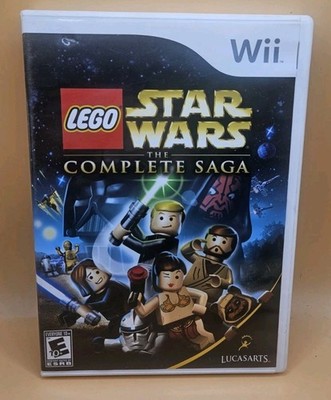 LEGO Star Wars: The Complete Saga (Nintendo Wii) Case Manual Disc TESTED