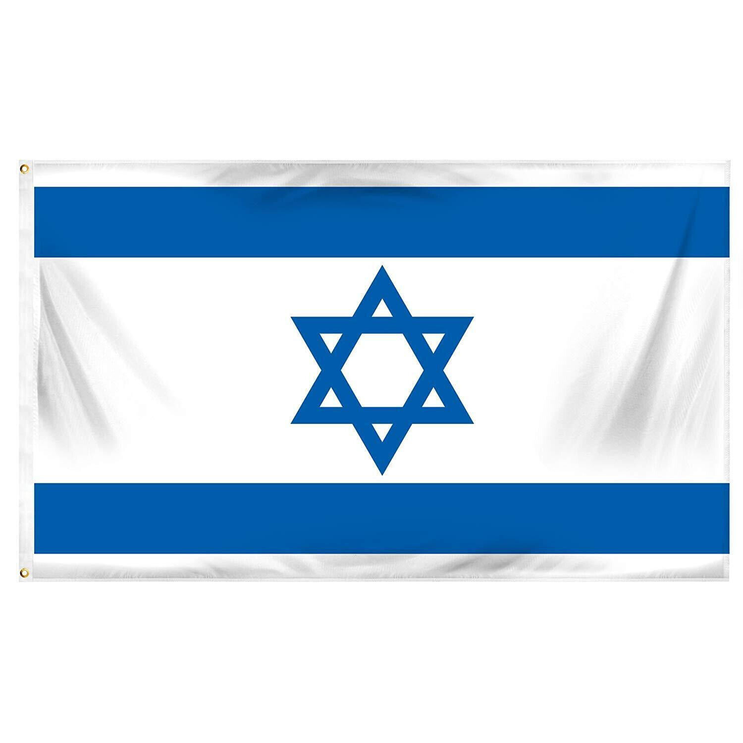 3' x 5' ft Israel Flag 100D Quality Polyester Jewish Star of David Flag Premium