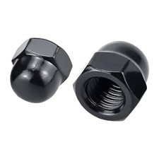 Acorn Hex Cap Nuts 20 pcs , 304 Stainless Steel 18/8 Oxide M10-1.5 Black