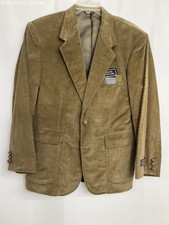 David Taylor Corduroy Sport Coat Blazer Taupe 100 Cotton Men 38S NWT M84123