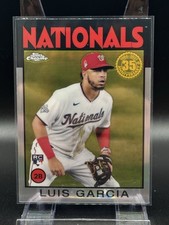 2021 Topps Chrome RC Refractor #86BC-19 Luis Garcia Washington Nationals Rookie