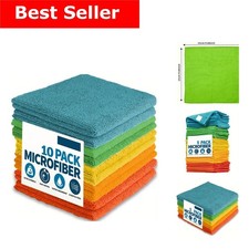 Microfiber Cleaning Cloths Reusable Kitchen Bathroom Towels Absorbent