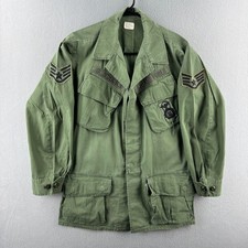 Vietnam Jungle Jackete Size Small Non-Ripstop Theater Made Patches 60s Poplin