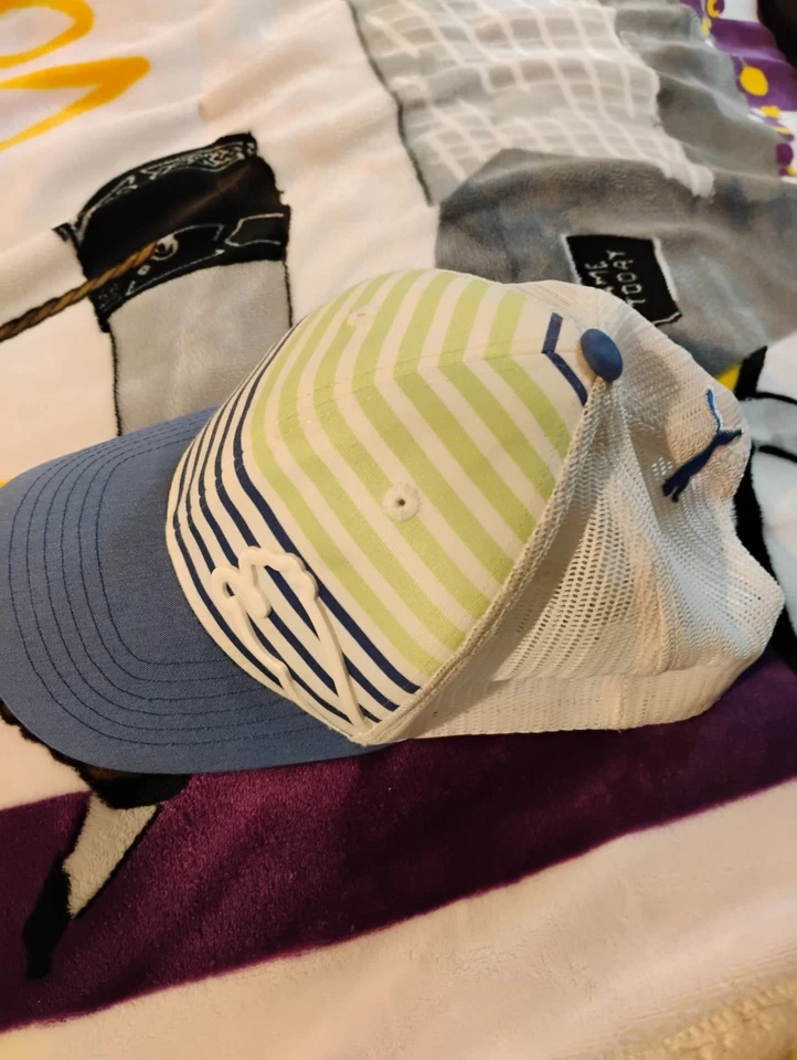 Мужская синий/белый/зеленый Puma Snap назад крышка один размер подходит всем - Изображение 2 из 4