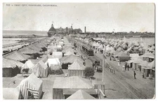 Coronado California c1907 Tent City, Hotel Del Coronado, Roadside America