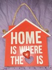 Wood Wall Hanging Valentines Day Sign “Home Is Where The Heart Is” Plaques Decor — photo 9