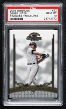 2003 Donruss Timeless Treasures 882/900 Derek Jeter #22 PSA 10 GEM MT HOF 04b0