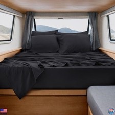 Bedsure RV Queen Sheet Set - 6-Piece Soft Short Queen Bedding, Deep Pocket,