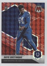 2021 Panini Mosaic Rookies Red Mosaic Prizm Dayo Odeyingbo #357 0c2
