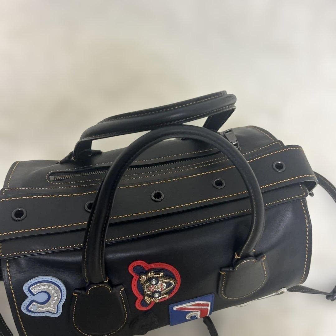 Used authentic Coach 1941 Varsity Patch leather s… - image 5