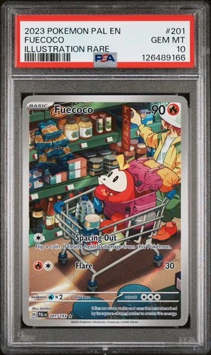 PSA 10 Fuecoco Illustration Rare 201/193 Pokemon Paldea Evolved